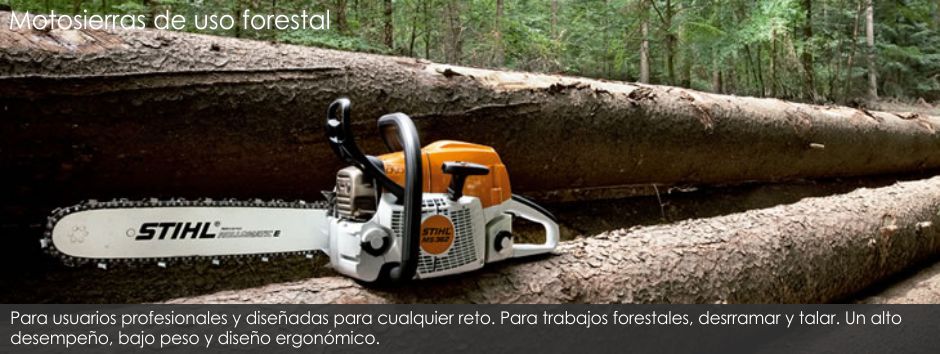 Motosierras de uso forestal