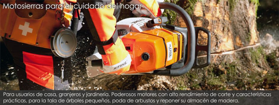 Motosierras para el mantenimiento del hogar