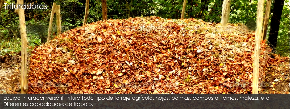 Trituradoras de hojas, ramas, palma y troncos